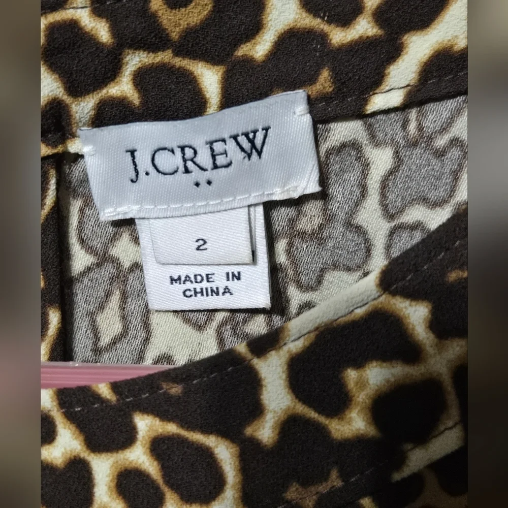 J. Crew Animal Print Dress